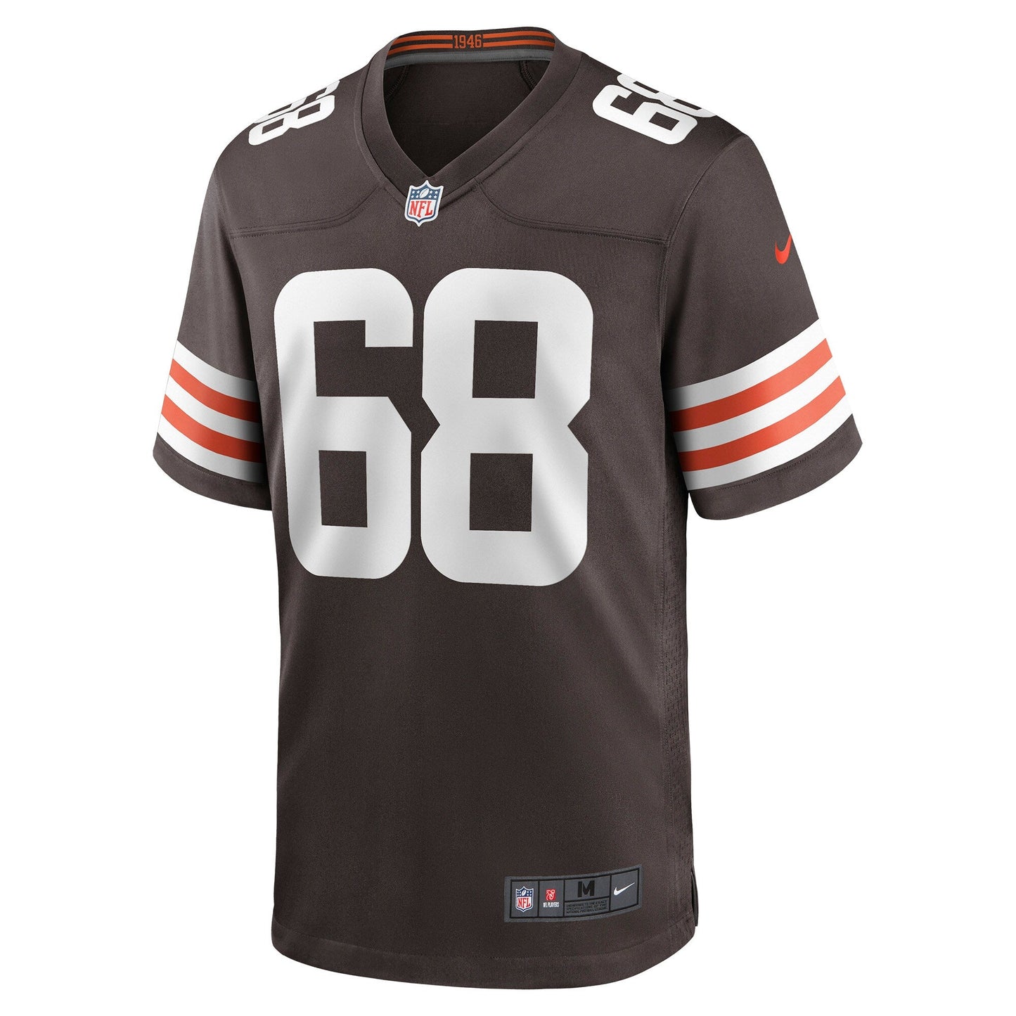 Michael Dunn Cleveland Browns Game Jersey - Brown football jersey product view 2