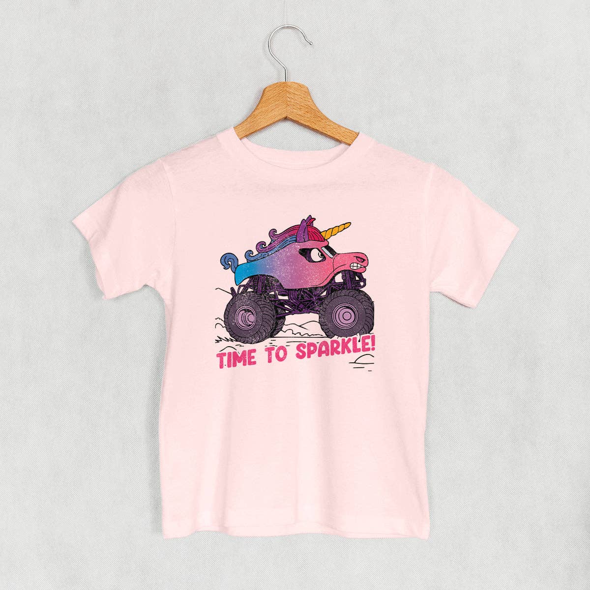 Time To Sparkle Unicorn Monster Truck (Kids) Unisex T-shirt, Sweatshirt, Hoodie, Long Sleeve Tee - T-Shirt, Sweatshirt, Hoodie