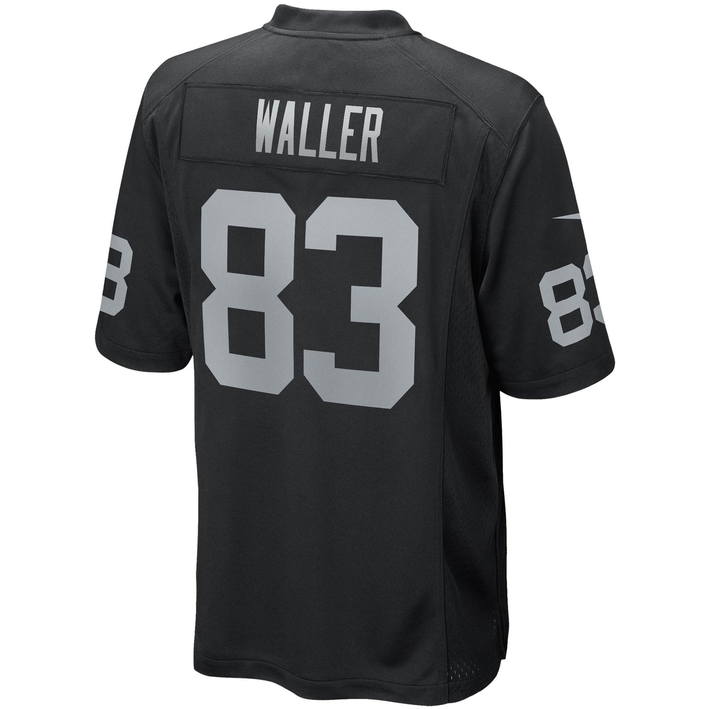 Darren Waller Las Vegas Raiders Game Jersey - Black football jersey product view 3