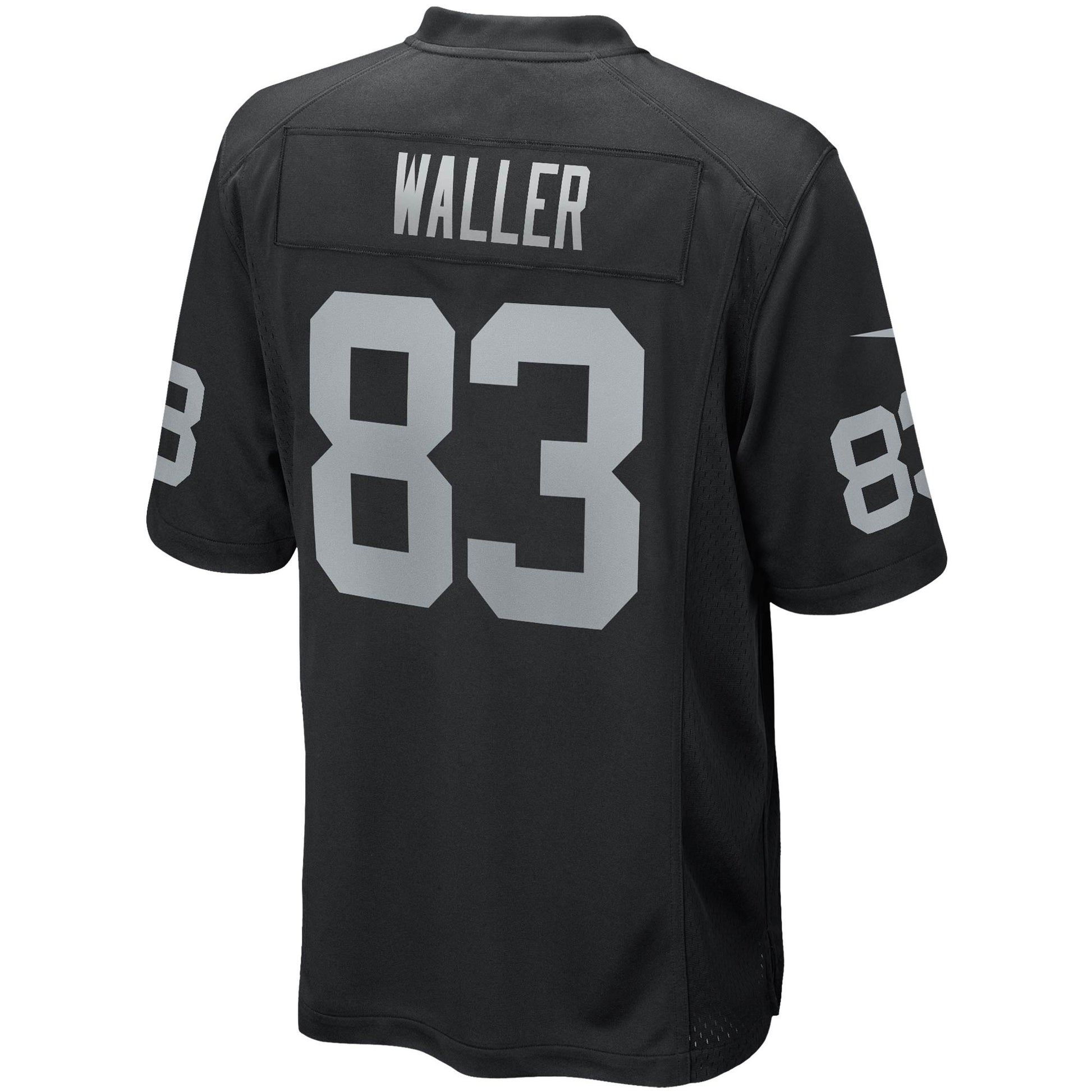 Darren Waller Las Vegas Raiders Game Jersey - Black football jersey product view 3