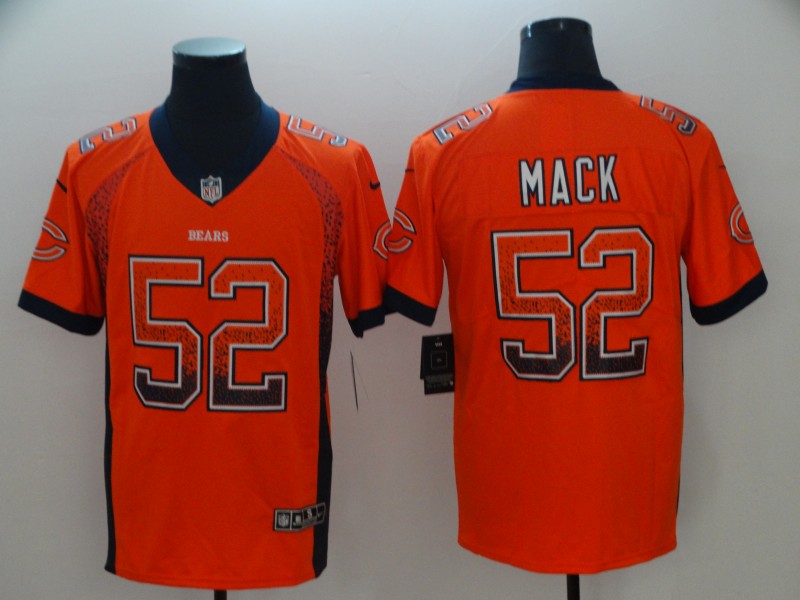 Men's Chicago Bears Khalil Mack #52 Orange Game Player Jersey1 football jersey product view 1