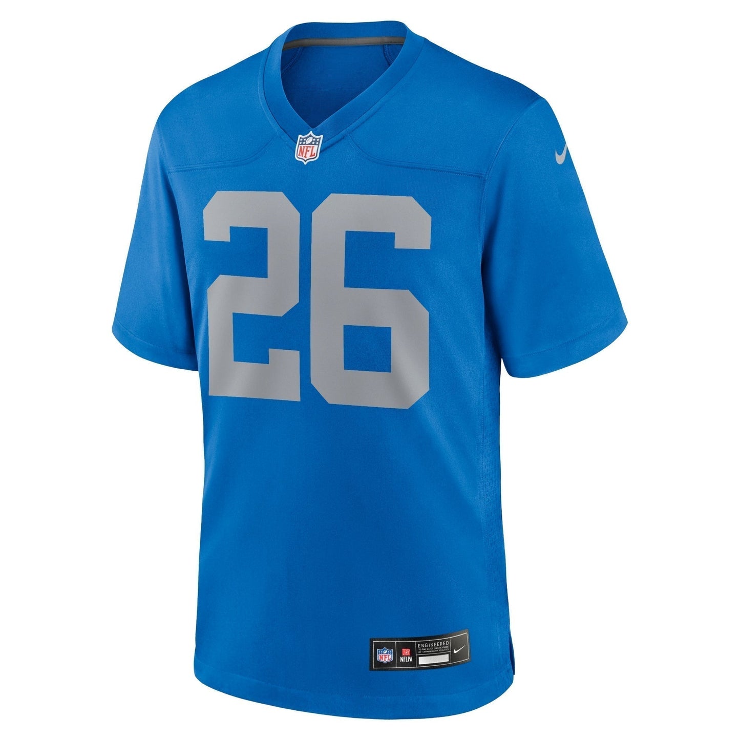 Jahmyr Gibbs Detroit Lions Alternate Game Jersey - Blue football jersey product view 2