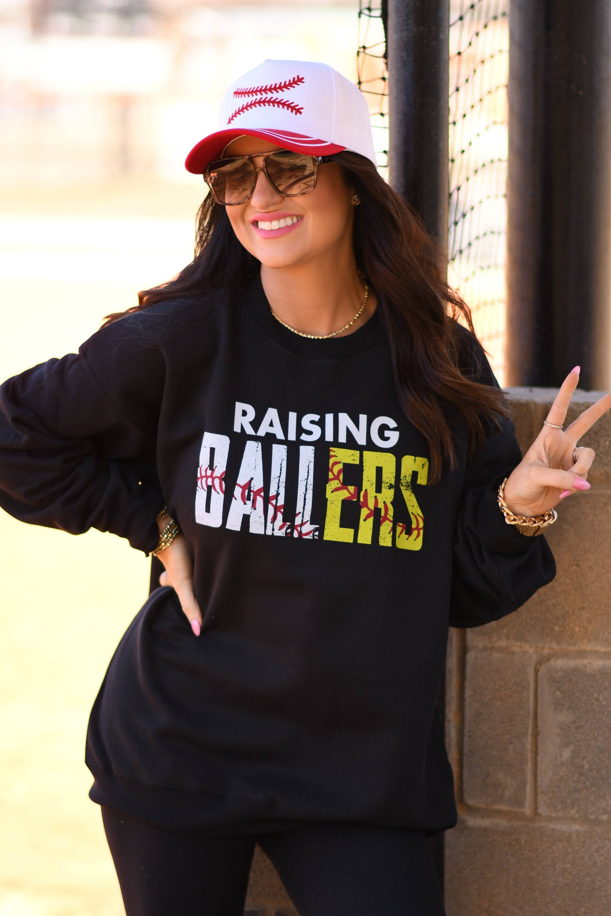 Raising Ballers Baseball and Softball Tee/Sweatshirt Unisex T-shirt, Sweatshirt, Hoodie, Long Sleeve Tee - T-Shirt, Sweatshirt, Hoodie
