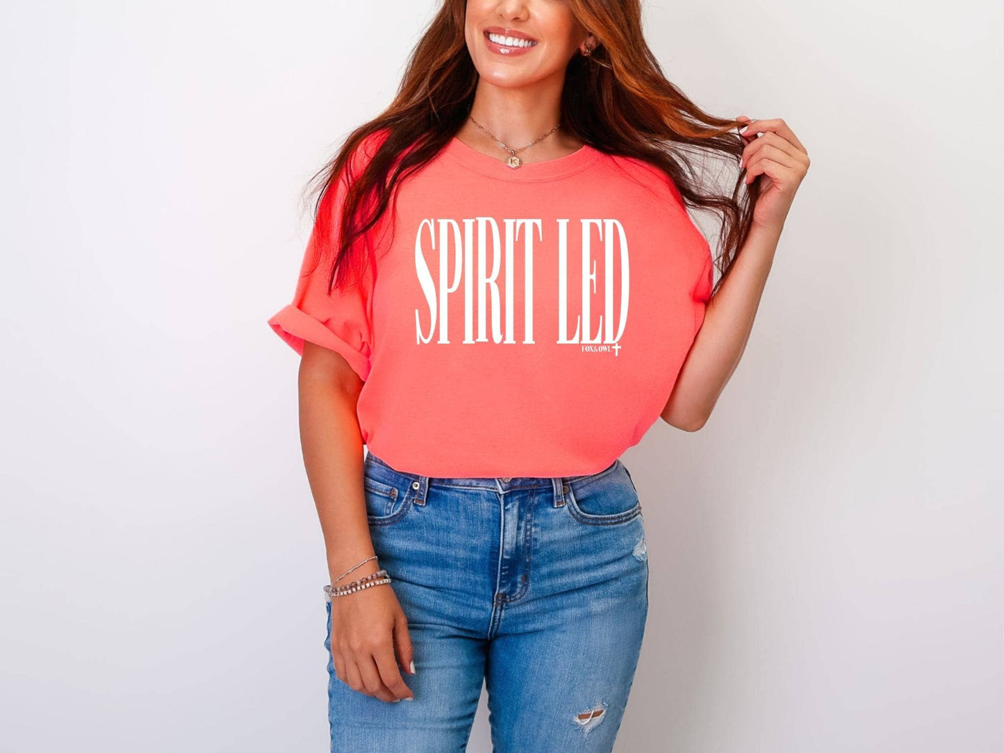 Spirit Led Comfort Colors Chrisitan Summer Graphic Tee Unisex T-shirt, Sweatshirt, Hoodie, Long Sleeve Tee - T-Shirt, Sweatshirt, Hoodie