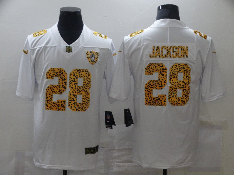 Men's Las Vegas Raiders Josh Jacobs #28 White Team Game Jersey1 football jersey product view 1