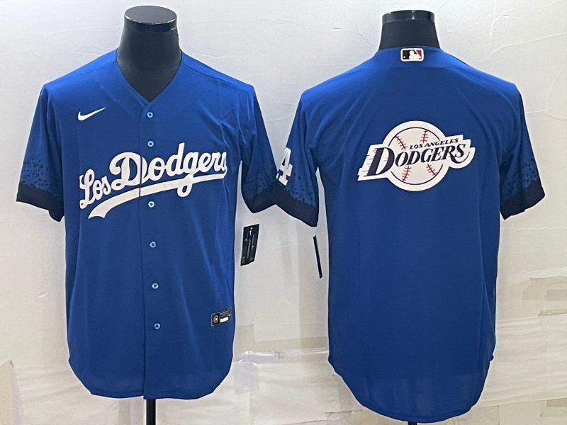 Men's Los Angeles Dodgers Blue Alternate Player Jersey1 baseball jersey product view 1