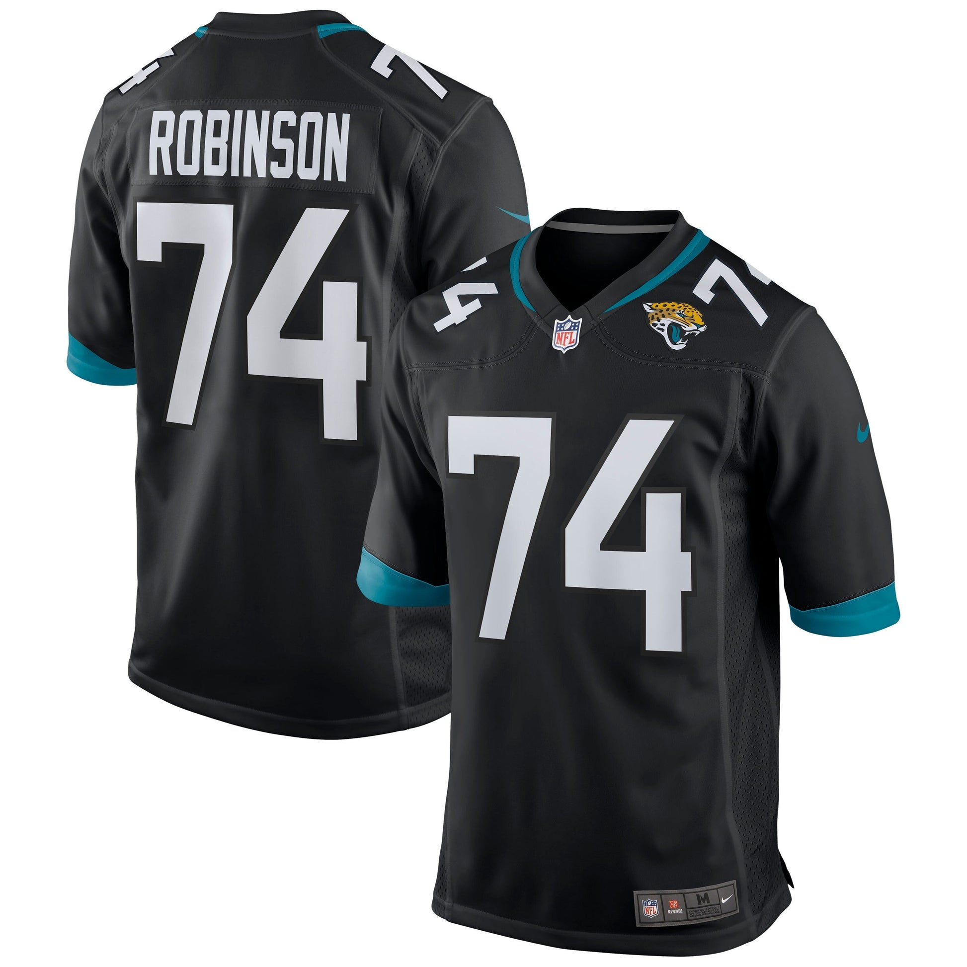Cam Robinson Jacksonville Jaguars Game Jersey - Black football jersey product view 1