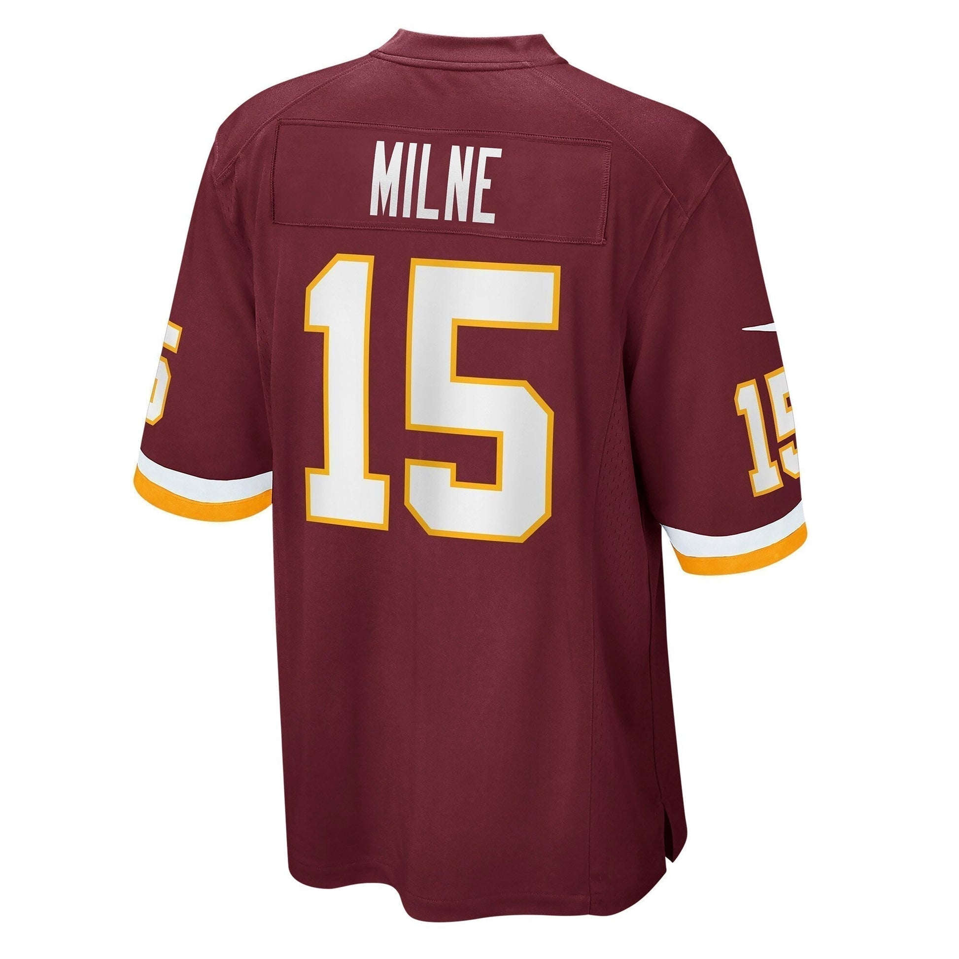 Dax Milne Washington Football Team Game Jersey - Burgundy football jersey product view 3
