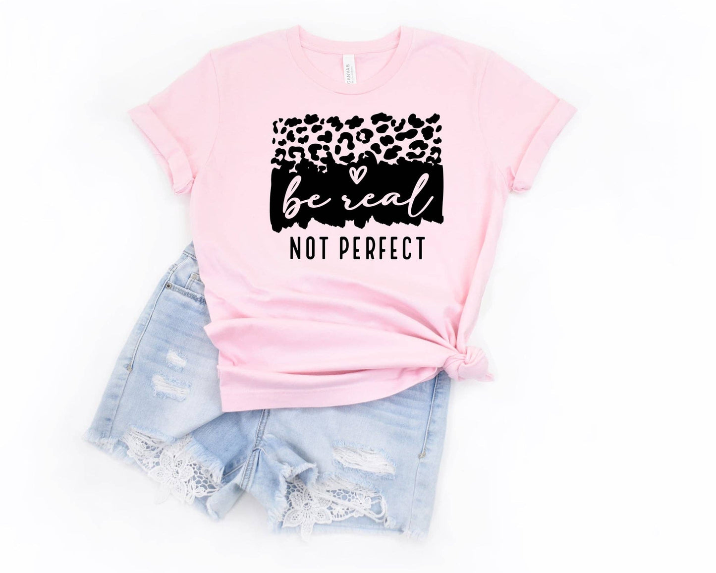 Be Real Not Perfect Pink Bella Faith Based Graphic Tee Unisex T-shirt, Sweatshirt, Hoodie, Long Sleeve Tee - T-Shirt, Sweatshirt, Hoodie
