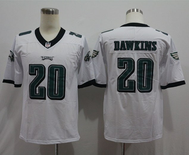 Men's Philadelphia Eagles Brian Dawkins White Game Jersey football jersey product view 1