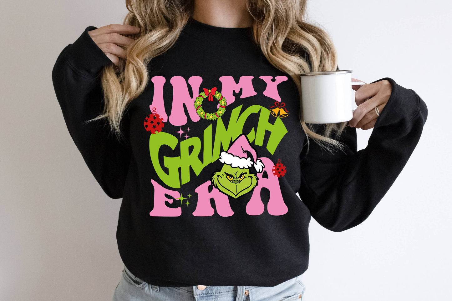 In My Grinch Era Sweatshirt - Retro Christmas Svg Cricut Swe Unisex T-shirt, Sweatshirt, Hoodie, Long Sleeve Tee - T-Shirt, Sweatshirt, Hoodie