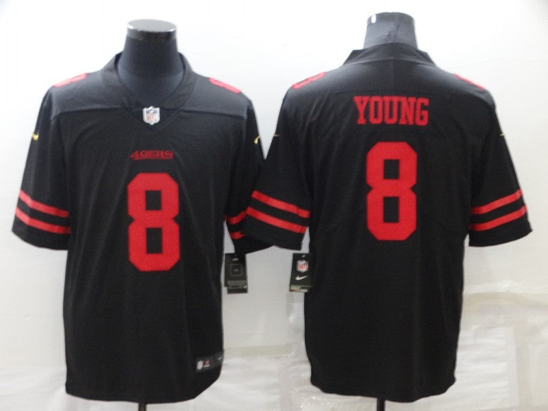 Men's San Francisco 49ers Steve Young Black Game Jersey football jersey product view 1