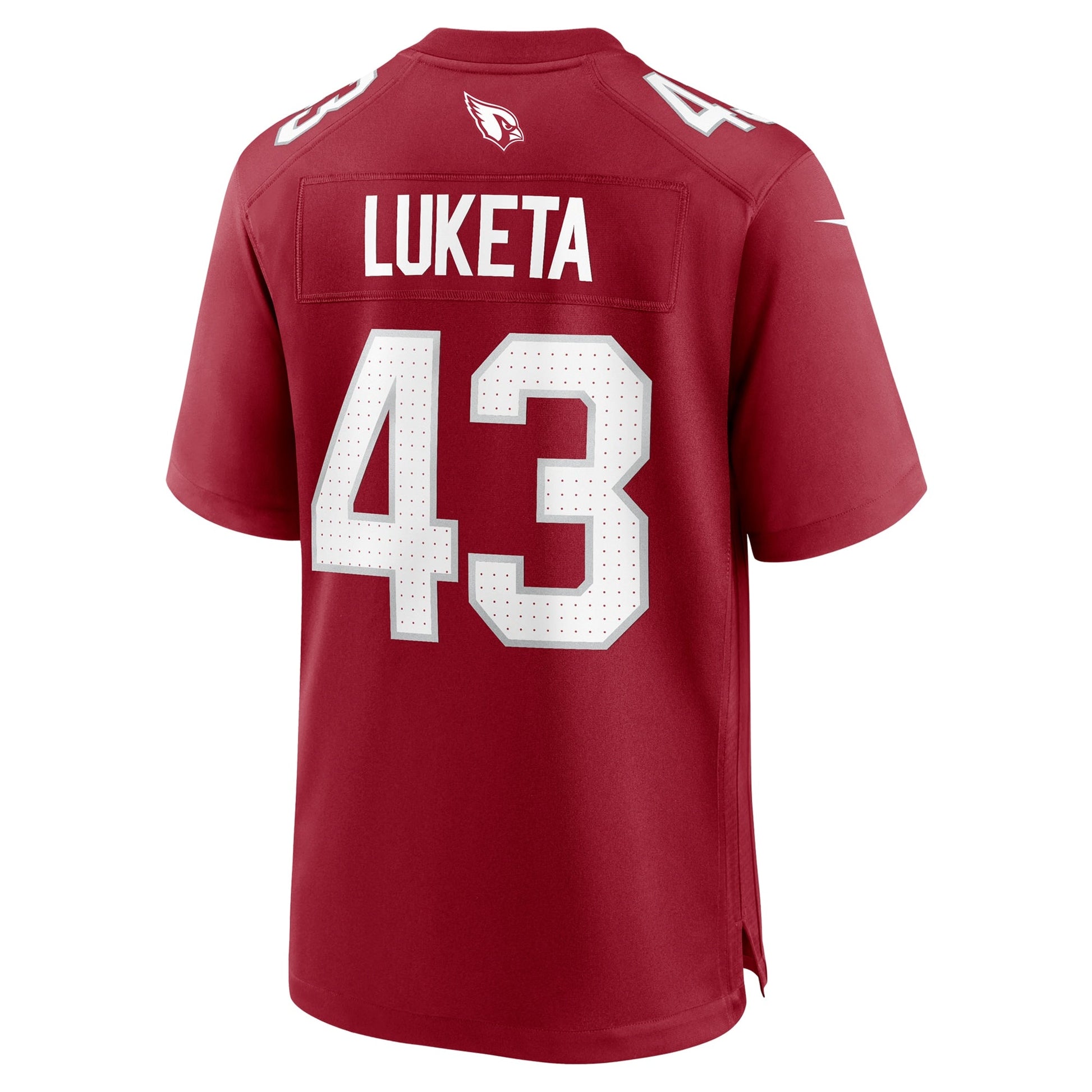 Jesse Luketa Arizona Cardinals Team Game Jersey - Cardinal football jersey product view 3