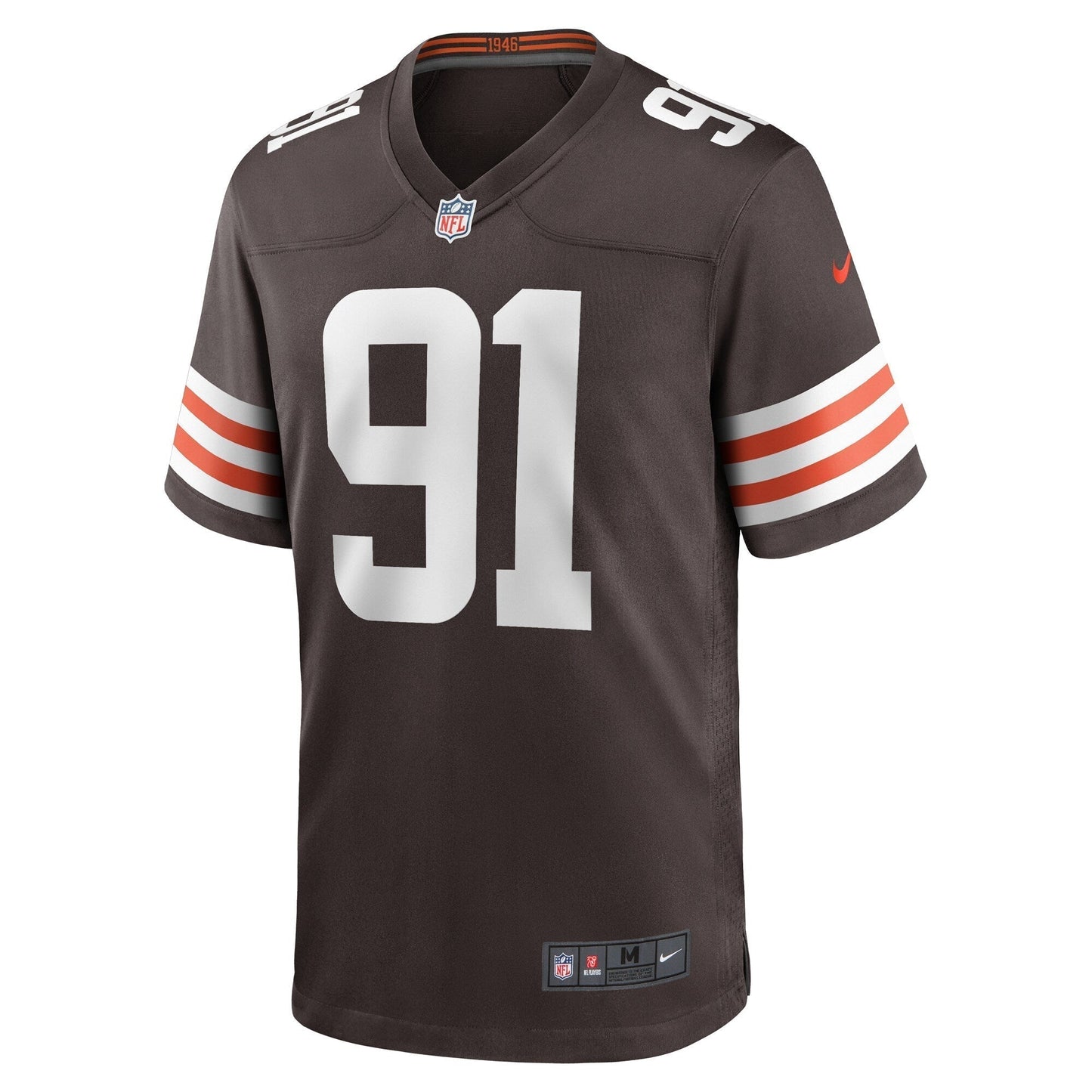 Alex Wright Cleveland Browns Team Game Jersey - Brown football jersey product view 2