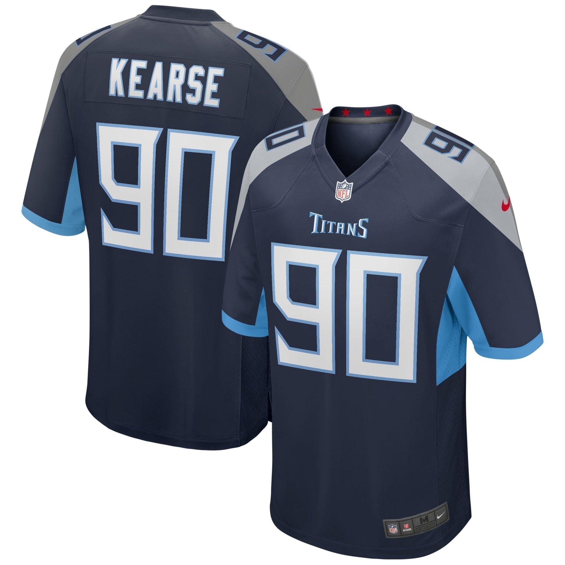 Jevon Kearse Tennessee Titans Game Retired Jersey - Navy football jersey product view 1
