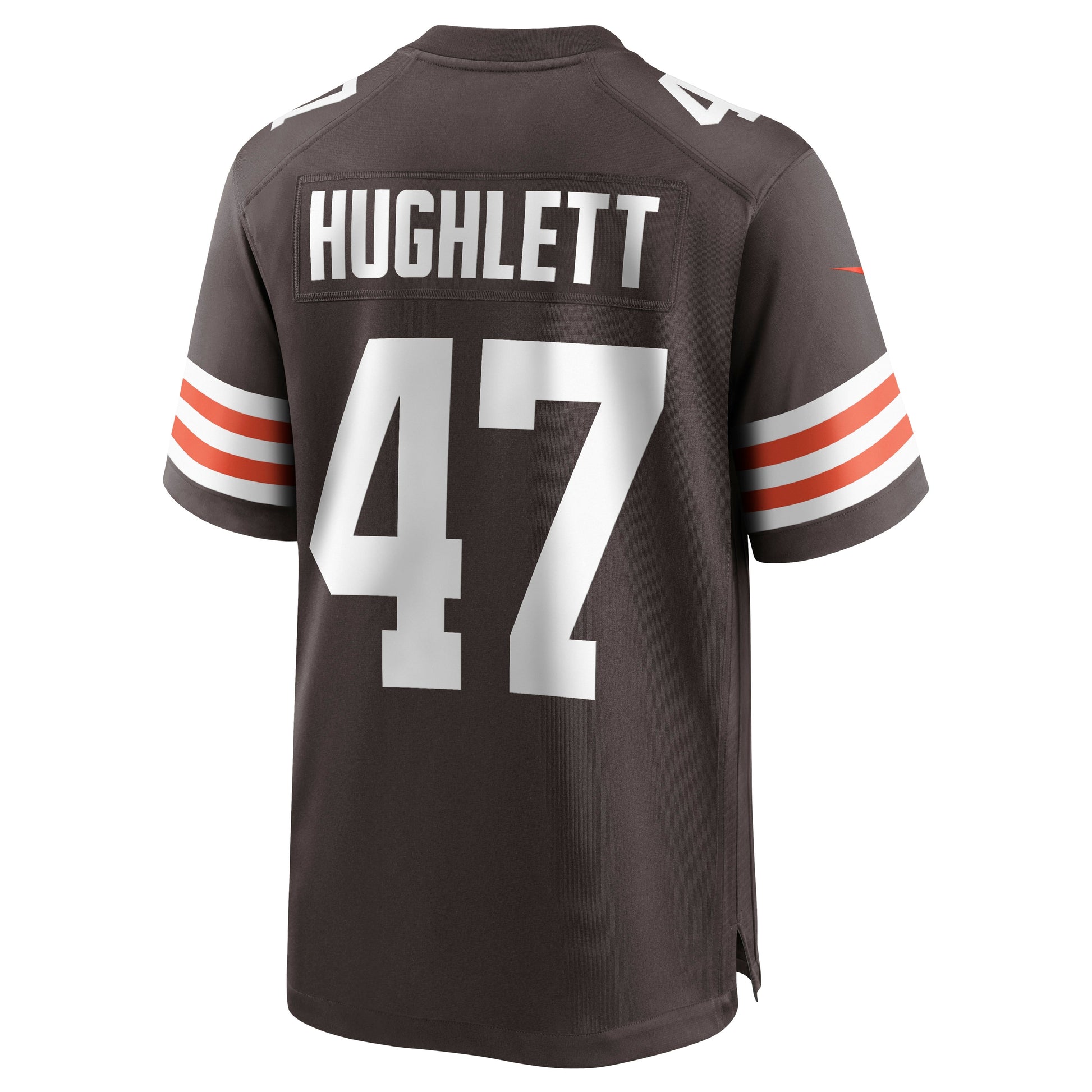 Charley Hughlett Cleveland Browns Game Jersey - Brown football jersey product view 3