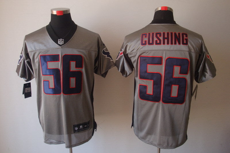 Men's Houston Texans Brian Cushing #56 Gray Game Jersey1 football jersey product view 1