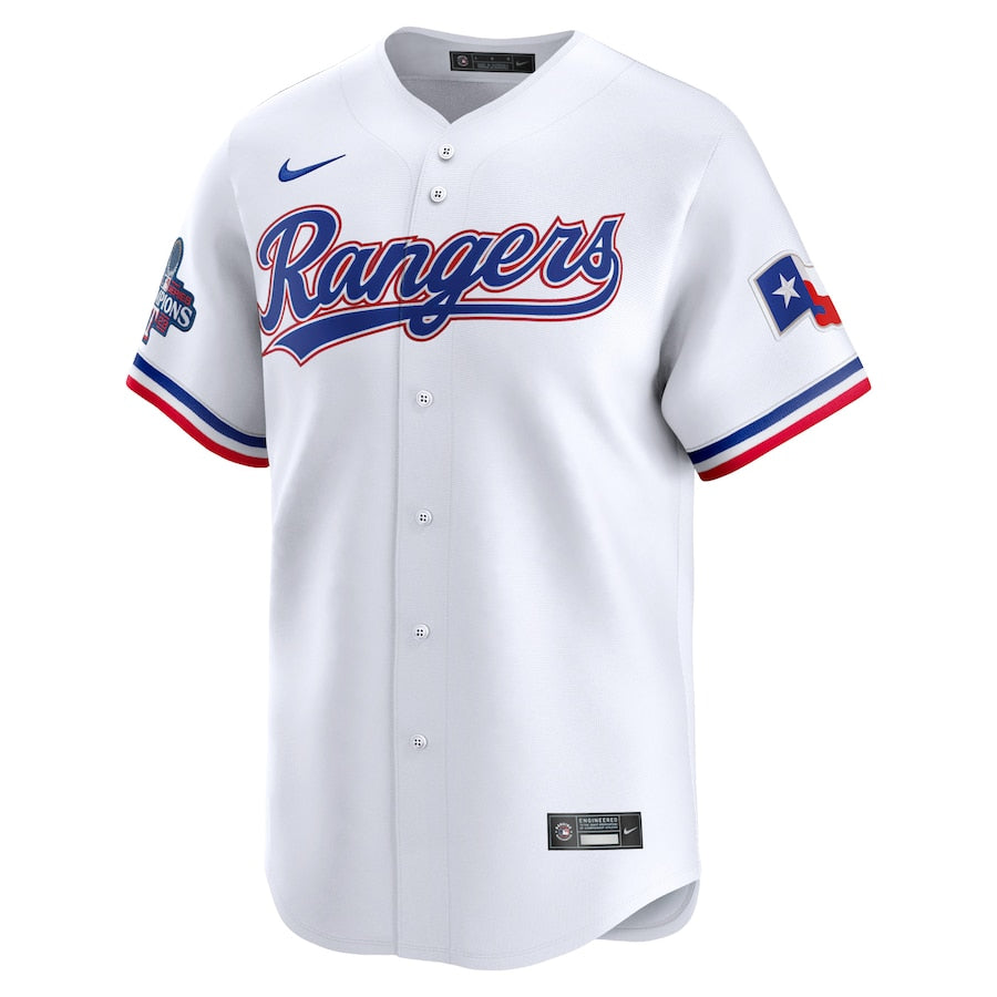 Max Scherzer Texas Rangers Home 2023 World Series Champions Limited Shirt - White baseball jersey product view 2