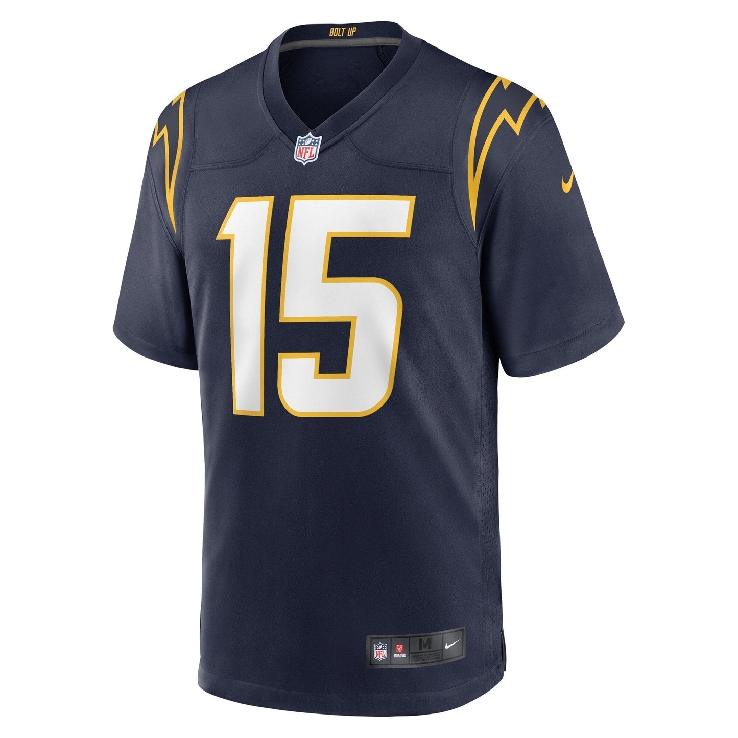 Ladd McConkey Los Angeles Chargers Alternate Game Jersey - Navy football jersey product view 2