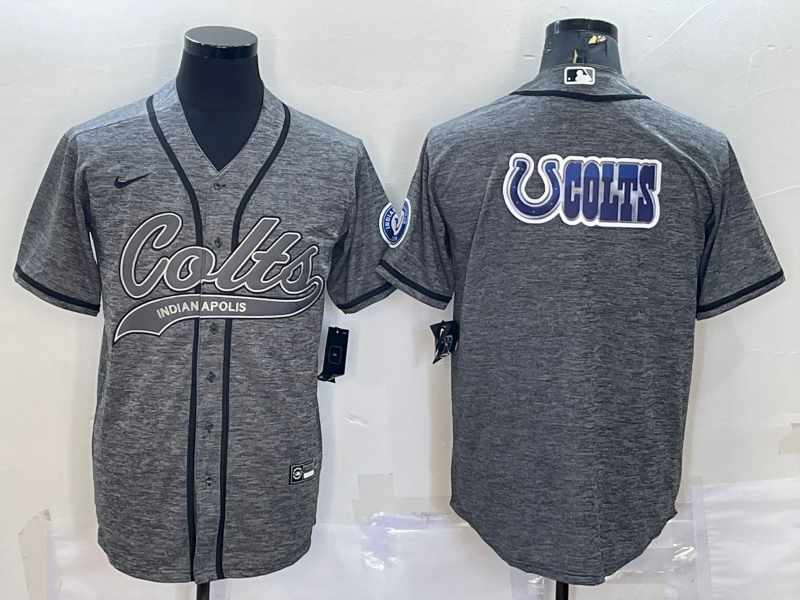 Men's Indianapolis Colts Gray Player Jersey football jersey product view 1
