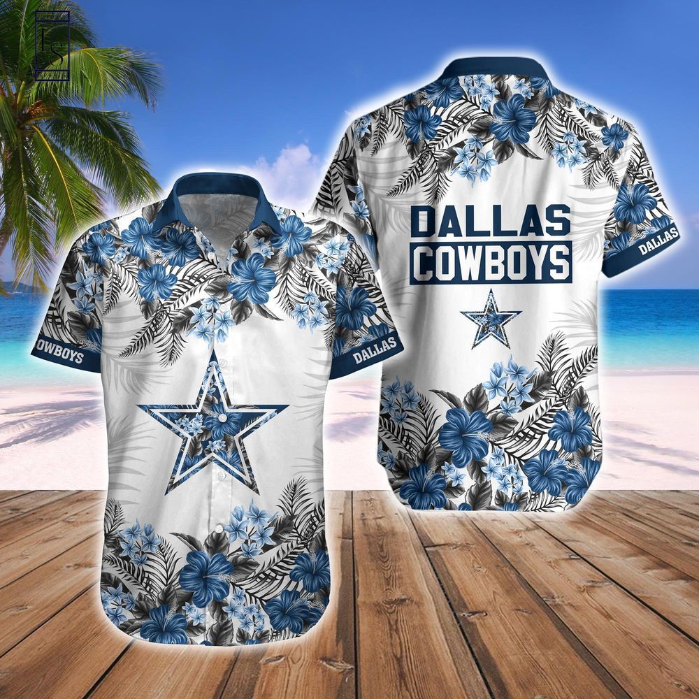 Dallas Cowboys Hawaiian Shirt Tropical Short Combo Set Unisex T-shirt, Sweatshirt, Hoodie, Long Sleeve Tee - T-Shirt, Sweatshirt, Hoodie