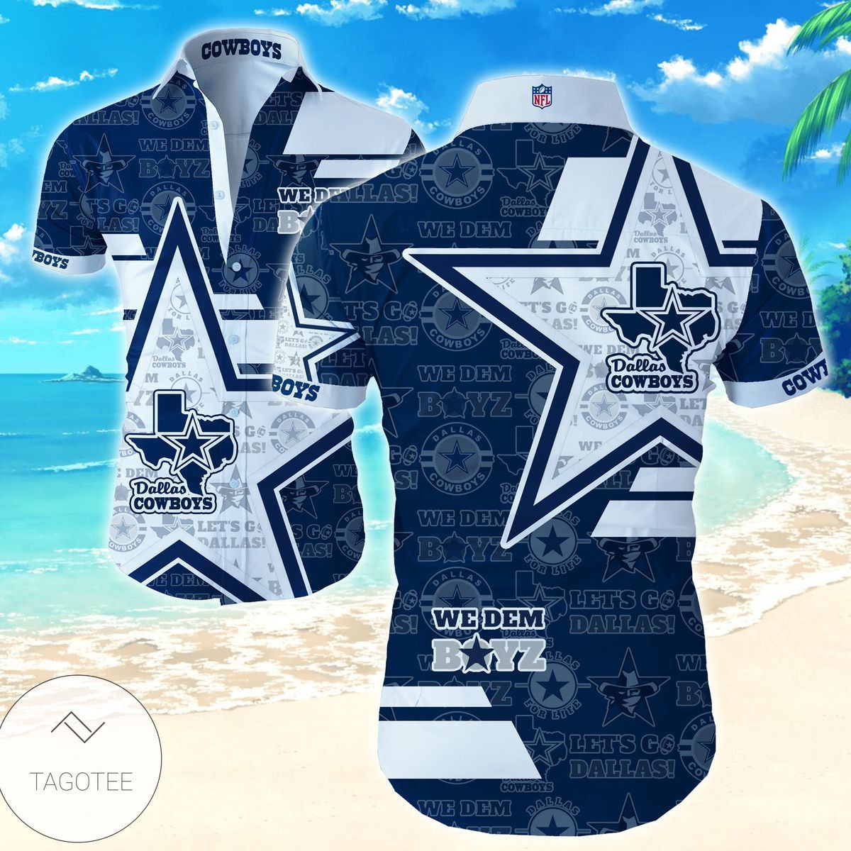 Dallas Cowboys Hawaiian Shirts For Men Shirts Unisex T-shirt, Sweatshirt, Hoodie, Long Sleeve Tee - T-Shirt, Sweatshirt, Hoodie