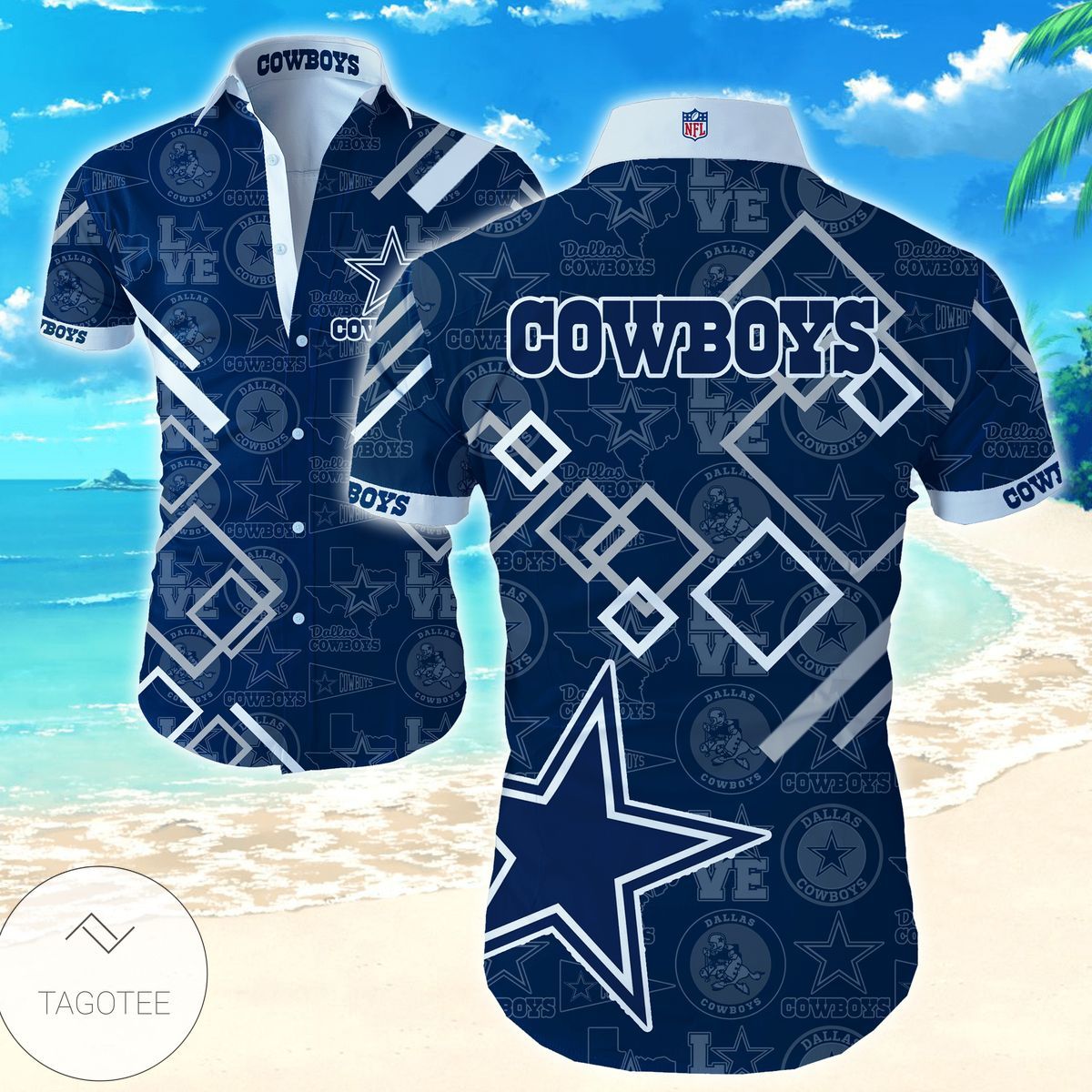 Dallas Cowboys Hawaiian Shirtss For Men Shirts Unisex T-shirt, Sweatshirt, Hoodie, Long Sleeve Tee - T-Shirt, Sweatshirt, Hoodie