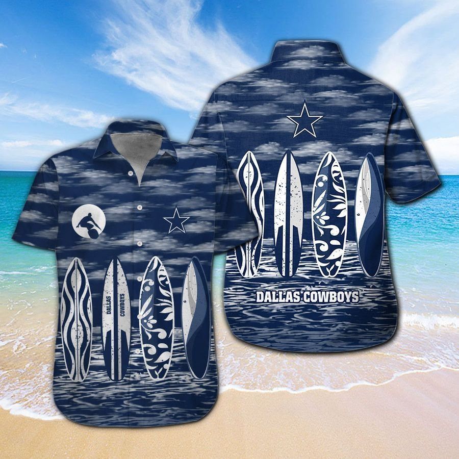 Dallas Cowboys Short Sleeve Button Up Tropical Hawaiian Shirt VER015 Unisex T-shirt, Sweatshirt, Hoodie, Long Sleeve Tee - T-Shirt, Sweatshirt, Hoodie