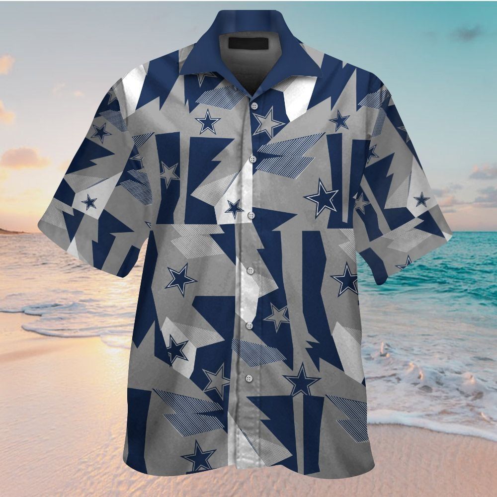 Dallas Cowboys Short Sleeve Button Up Tropical Hawaiian Shirt VER020 Unisex T-shirt, Sweatshirt, Hoodie, Long Sleeve Tee - T-Shirt, Sweatshirt, Hoodie