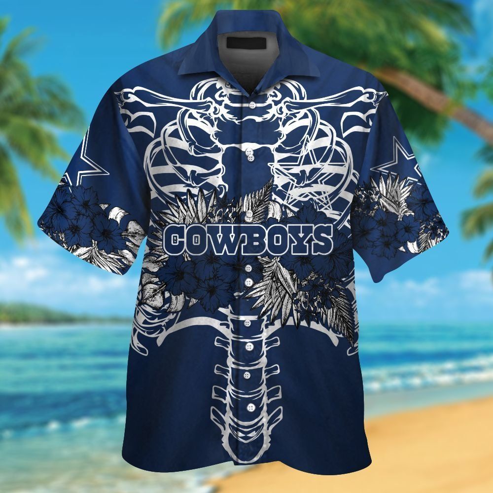 Dallas Cowboys Short Sleeve Button Up Tropical Hawaiian Shirt VER022 Unisex T-shirt, Sweatshirt, Hoodie, Long Sleeve Tee - T-Shirt, Sweatshirt, Hoodie