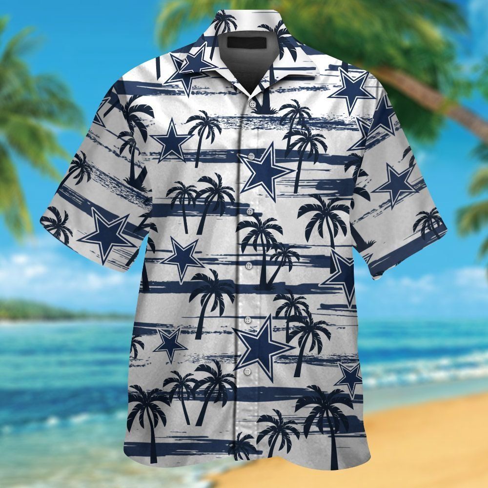 Dallas Cowboys Short Sleeve Button Up Tropical Hawaiian Shirt VER025 Unisex T-shirt, Sweatshirt, Hoodie, Long Sleeve Tee - T-Shirt, Sweatshirt, Hoodie