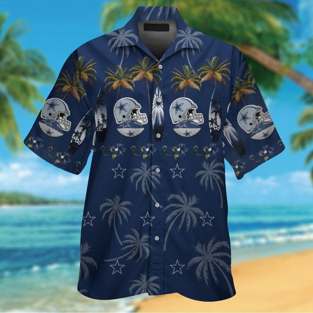 Dallas Cowboys Short Sleeve Button Up Tropical Hawaiian Shirt VER03 Unisex T-shirt, Sweatshirt, Hoodie, Long Sleeve Tee - T-Shirt, Sweatshirt, Hoodie