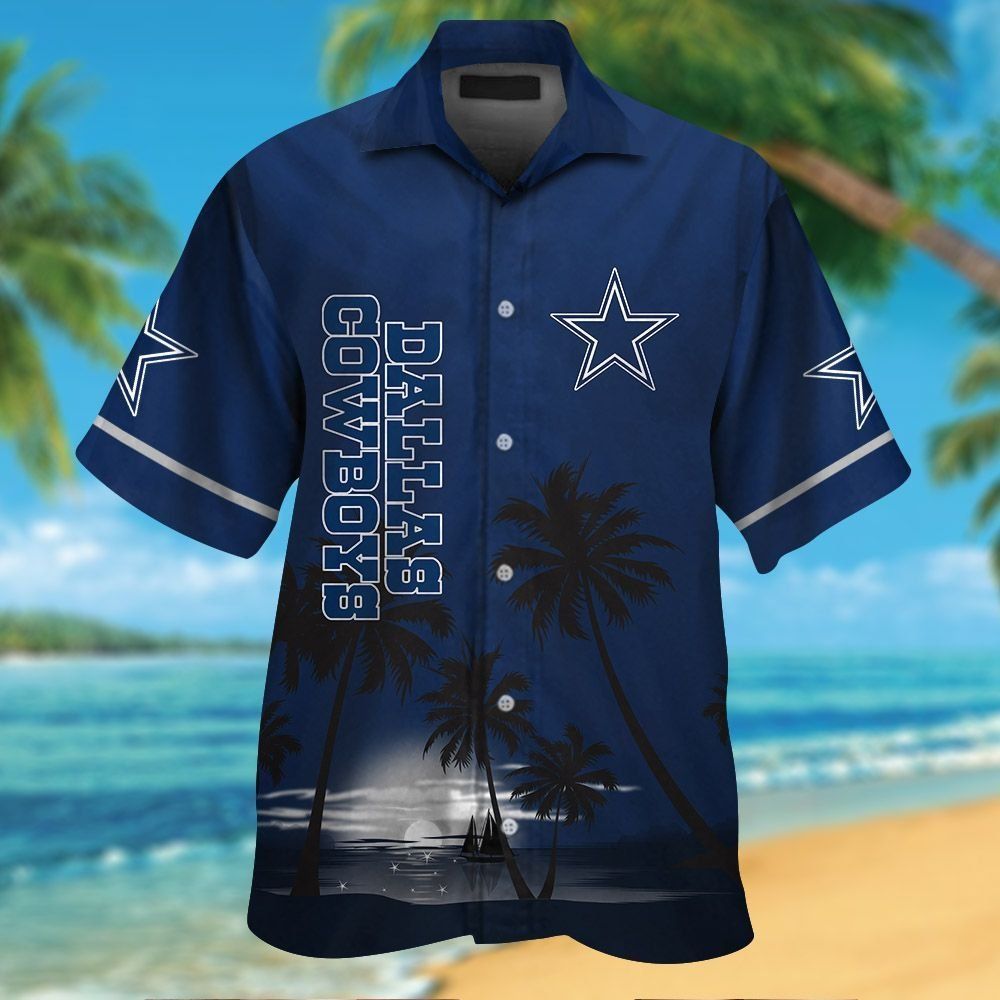 Dallas Cowboys Short Sleeve Button Up Tropical Hawaiian Shirt VER030 Unisex T-shirt, Sweatshirt, Hoodie, Long Sleeve Tee - T-Shirt, Sweatshirt, Hoodie