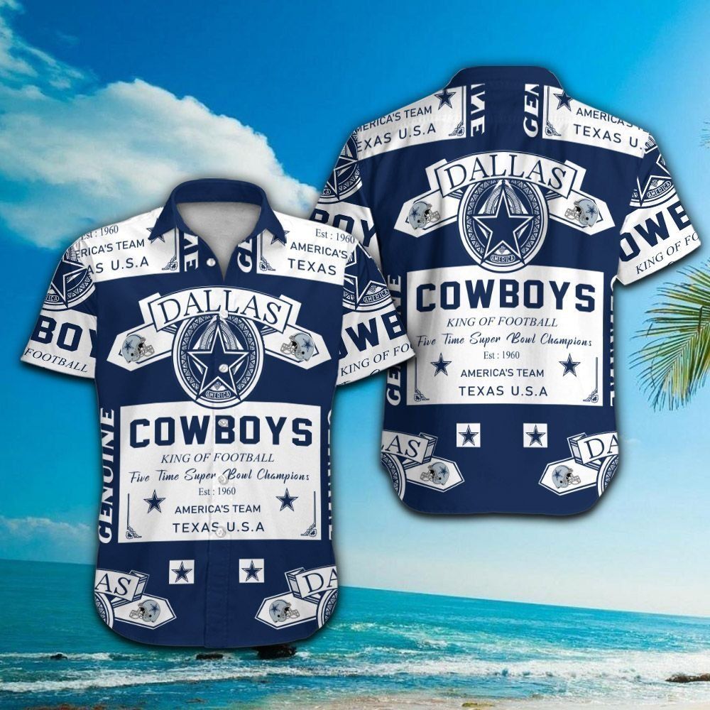 Dallas Cowboys Short Sleeve Button Up Tropical Hawaiian Shirt VER04 Unisex T-shirt, Sweatshirt, Hoodie, Long Sleeve Tee - T-Shirt, Sweatshirt, Hoodie