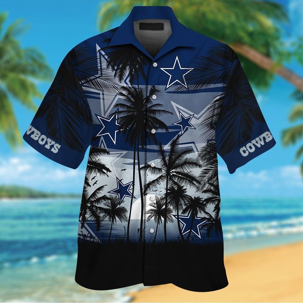 Dallas Cowboys Short Sleeve Button Up Tropical Shirt Hawaiian Shirt Unisex T-shirt, Sweatshirt, Hoodie, Long Sleeve Tee - T-Shirt, Sweatshirt, Hoodie