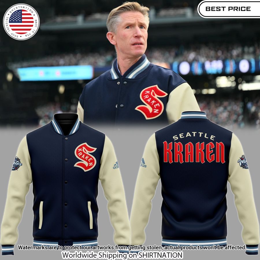 Dave Hakstol Seattle Kraken Baseball Jacket Unisex T-shirt, Sweatshirt, Hoodie, Long Sleeve Tee - T-Shirt, Sweatshirt, Hoodie