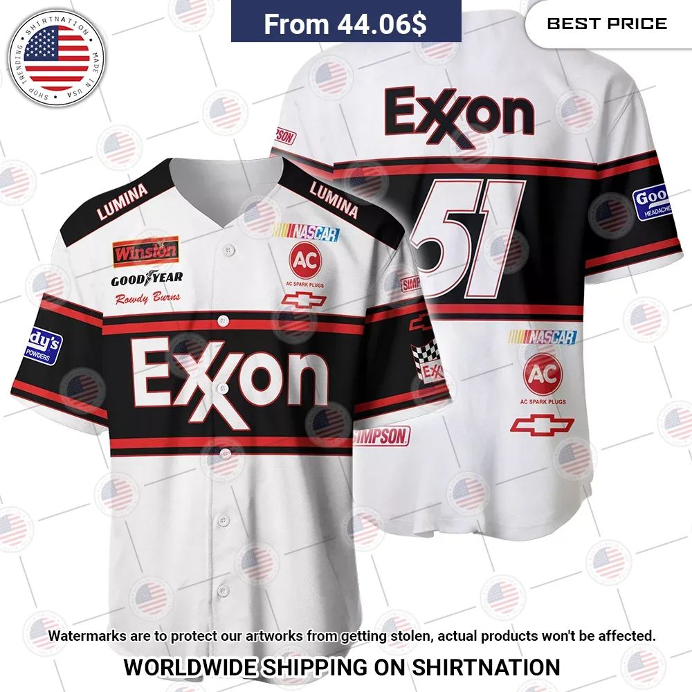 BEST Days of Thunder Exxon Nascar Film Racing Baseball Jerseys Unisex T-shirt, Sweatshirt, Hoodie, Long Sleeve Tee - T-Shirt, Sweatshirt, Hoodie