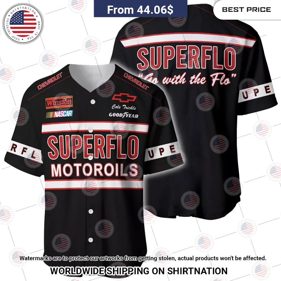Days of Thunder Superflo Nascar Film Racing Baseball Jersey Unisex T-shirt, Sweatshirt, Hoodie, Long Sleeve Tee - T-Shirt, Sweatshirt, Hoodie
