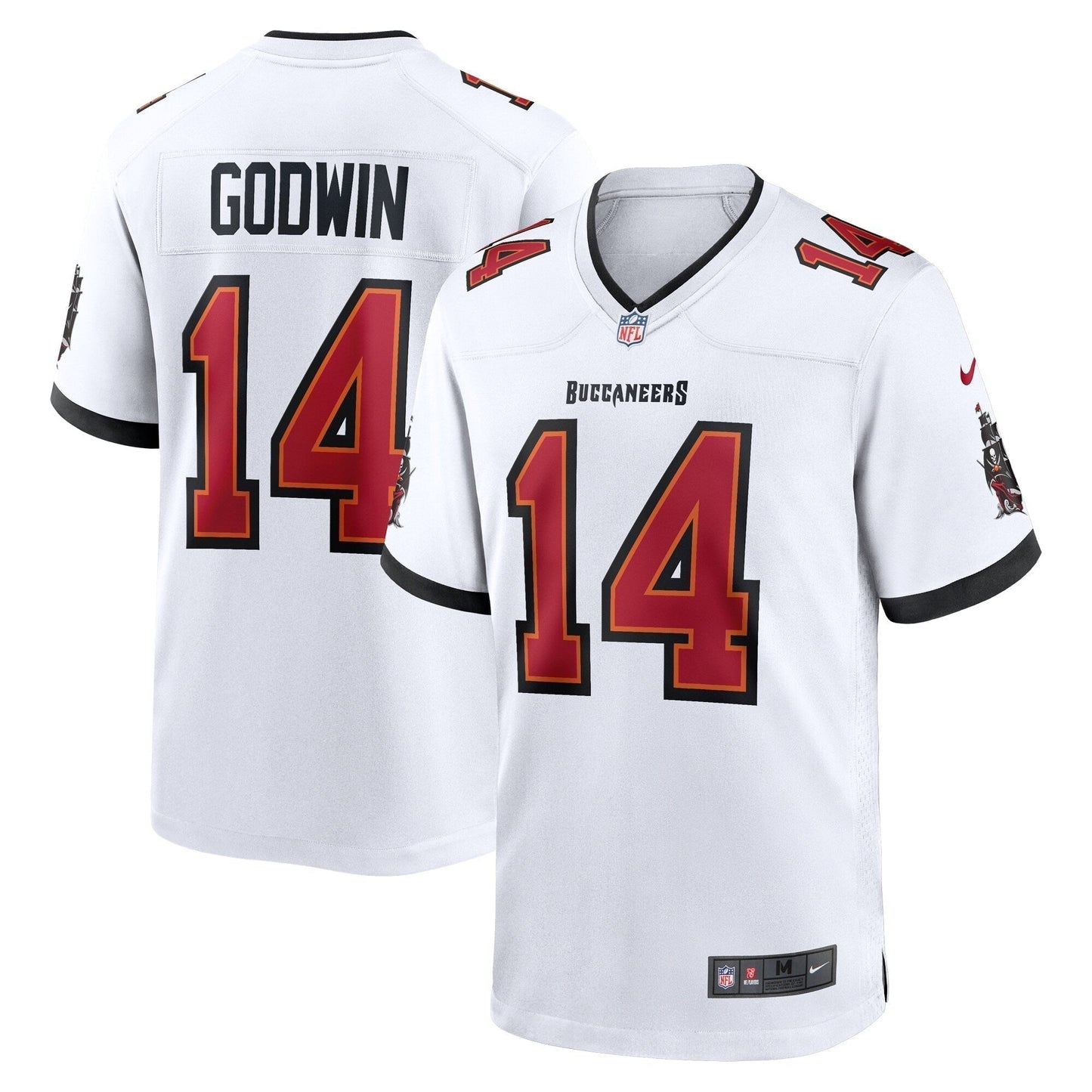 Chris Godwin Tampa Bay Buccaneers White Game Jersey - White football jersey product view 1