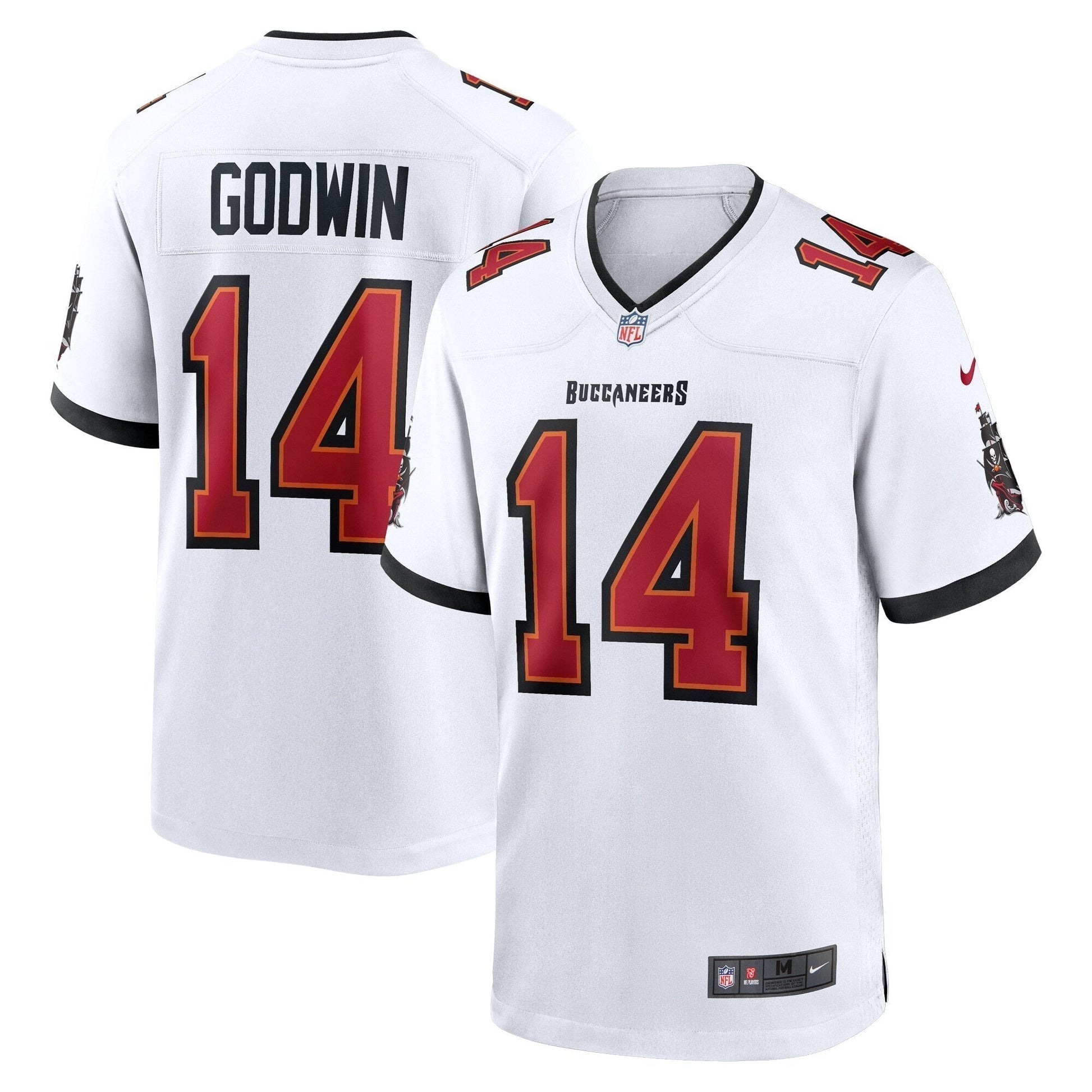Chris Godwin Tampa Bay Buccaneers White Game Jersey - White football jersey product view 1