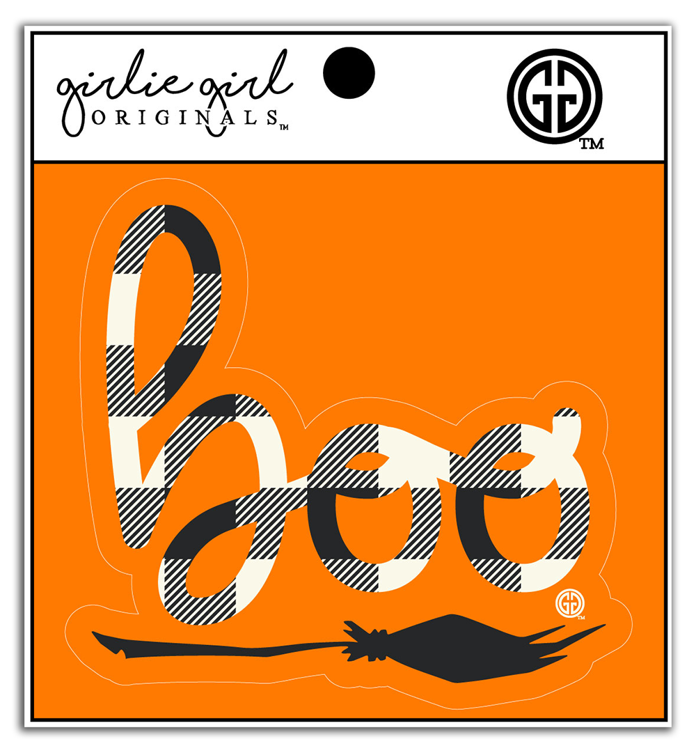 Decal/Sticker Plaid Boo 2196 Unisex T-shirt, Sweatshirt, Hoodie, Long Sleeve Tee - T-Shirt, Sweatshirt, Hoodie