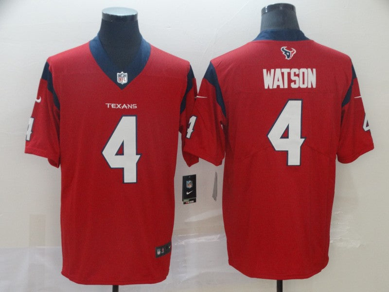 Men's Deshaun Watson Houston Texans #4 Player Game Jersey1 - Red football jersey product view 1