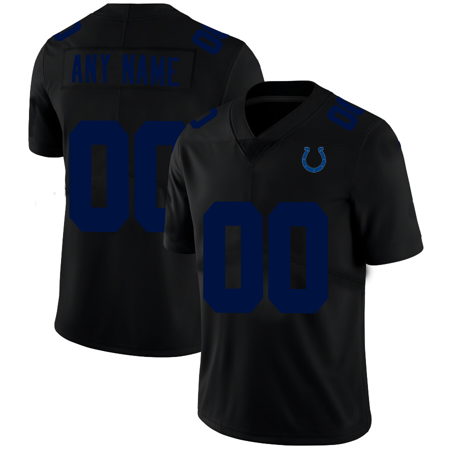 Custom1 Indianapolis Colts Football Jerseys Black American Stitched Name And Number Size S to 6XL Christmas Birthday Gift football jersey product view 1