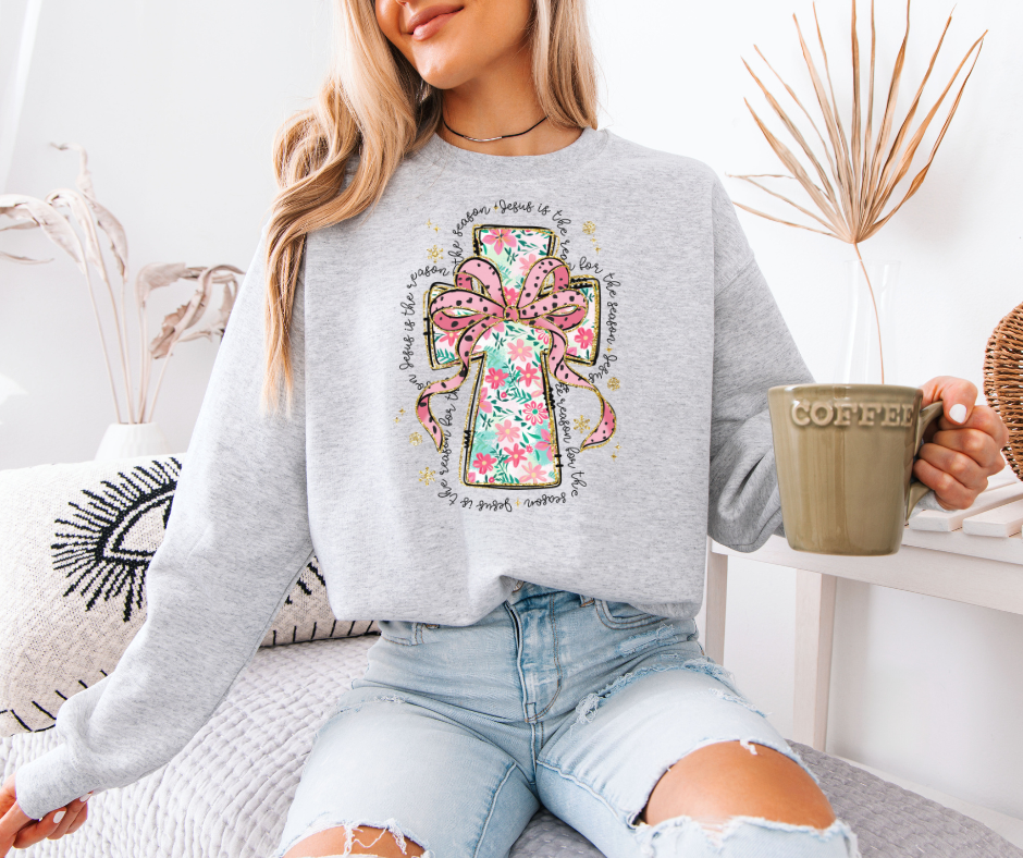 Pink Cross Unisex T-shirt, Sweatshirt, Hoodie, Long Sleeve Tee - T-Shirt, Sweatshirt, Hoodie