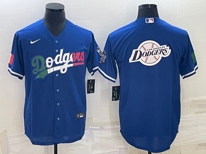 Men's Los Angeles Dodgers Blue Alternate Baseball Jersey baseball jersey product view 1