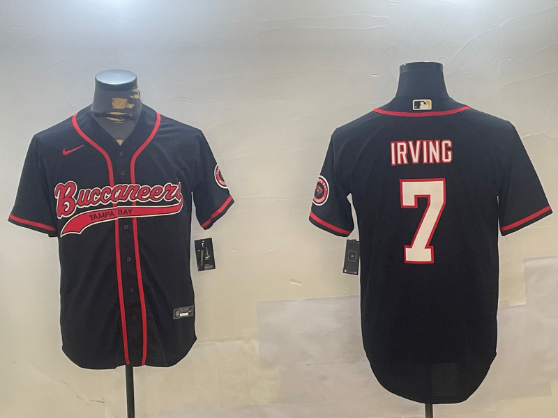 Men's Tampa Bay Buccaneers Bucky Irving #7 Black Game Jersey1 football jersey product view 1