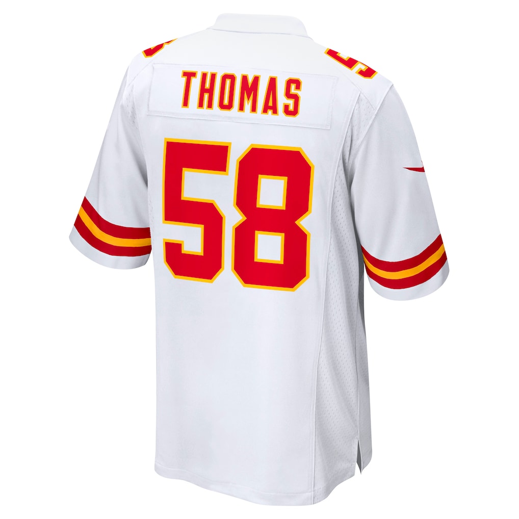 KC.Chiefs #58 Derrick Thomas White Retired Player Game Jersey football jersey product view 1