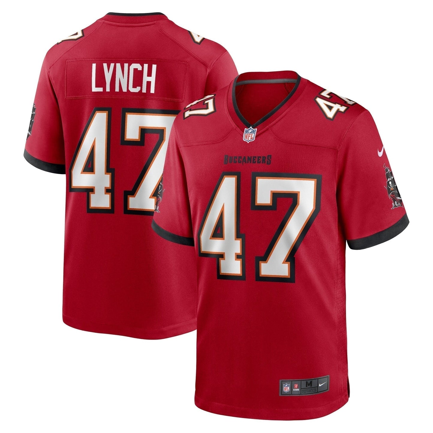 John Lynch Tampa Bay Buccaneers Retired Game Jersey - Red football jersey product view 1