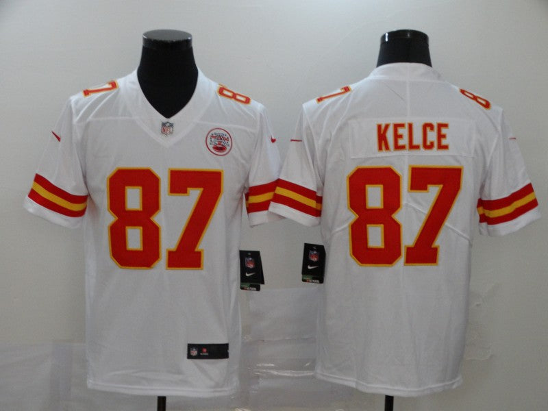 Men's Kansas City Chiefs Travis Kelce White Game Jersey football jersey product view 1