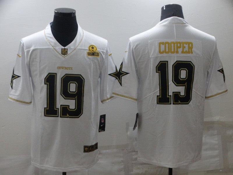 Men's Dallas Cowboys Amari Cooper #19 White Player Game Jersey1 football jersey product view 1